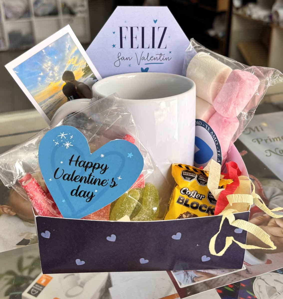 Caja personalizada con taza